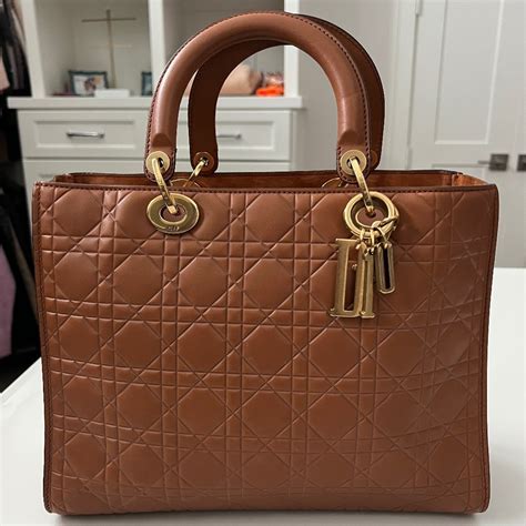 lady dior cognac|dior lady purses.